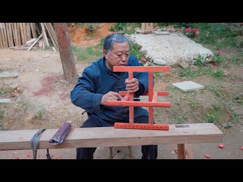 Видео: Табурет Maza, сплетенный из веревки, красивой формы, очень удобный для сидения