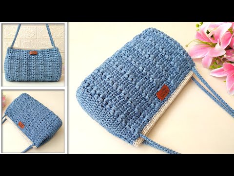 Видео: ОЧЕНЬ КРАСИВАЯ И ЛЕГКО СДЕЛАТЬ СУМКУ, ВЯЗАННУЮ КРЮЧКОМ. ВАМ ПОНРАВИТСЯ ДЕЛАТЬ ЭТУ СУМКУ.