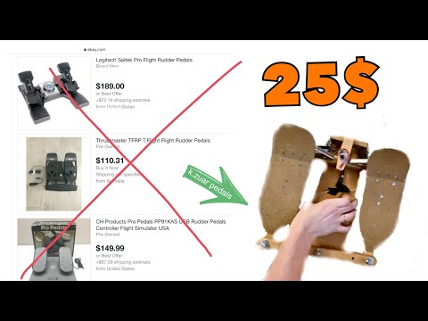 Видео: Сделал ПЕДАЛИ для симулятора из обычного б/у джойстика и доступных материалов! (k.zuar pedals)