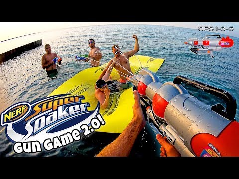 Видео: NERF GUN GAME | SUPER SOAKER EDITION 2.0 (шутер от первого лица Nerf)