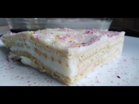Видео: Обикновена бисквитена торта с нишесте - A simple biscuit cake with starch