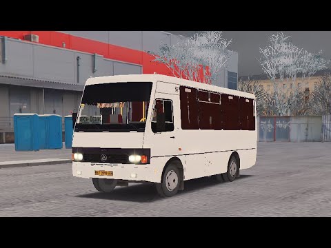 Видео: BAZ A079.24 ETALON в OMSI 2 | Утренний зимний рейс по 116 маршруту | Карта Чистогорская область |