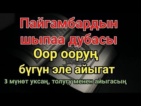 Видео: Пайгамбардын дубасы — 3 мүнөттө айыгасың! Угуп коюу эле жетиштүү