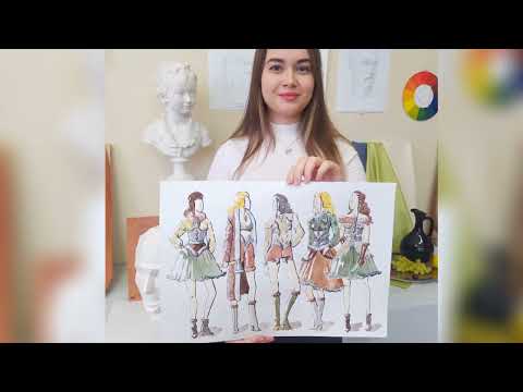 Видео: Мастер-класс «Fashion-иллюстрация»