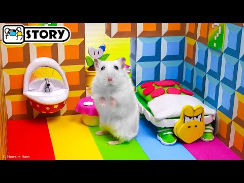 Видео: 🍄 Хомяк в лабиринте Супер Марио 🍄 Хомура Хам Питомцы