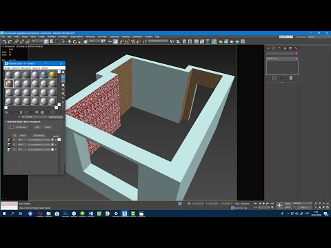 Видео: 3Д max многокомпонентный материал - multy/sub-object