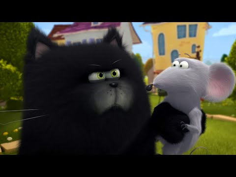 Видео: Мышь в Мяуграде. Часть 1 — 46 серия — Котёнок Шмяк — Мультик для детей про котов