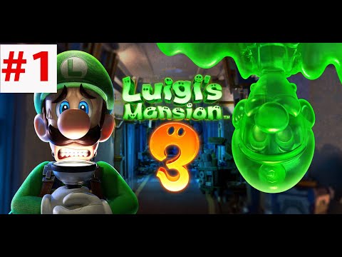 Видео: Luigi's Mansion 3 (этажи B1, 1, 2) - Отель-обман, Бу король, призраки и первый босс!