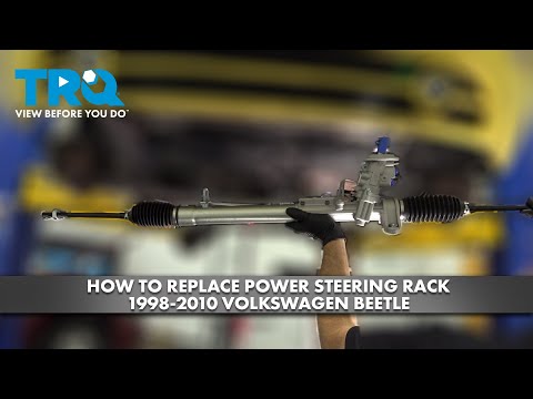 Видео: Как заменить рулевую рейку с гидроусилителем на Volkswagen Beetle 1998-2010 годов