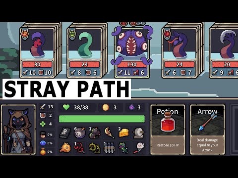 Видео: КАРТОЧНЫЙ ROGUELITE - Stray Path