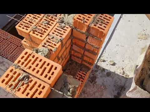 Видео: #кладка #стройка #лифтовая шахта #будни каменщика