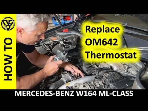 Видео: Как заменить термостат OM642 на дизельном двигателе Mercedes 3.0L — Полное руководство — Jeep ML3...