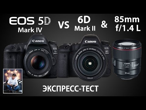 Видео: Canon 5D Mark 4,  6d mark 2 и новый 85 1,4 L Is usm ЭКСПРЕСС ТЕСТ