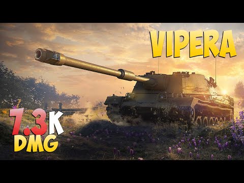 Видео: Vipera - 4 Kills 7.3K DMG - Интенсивный! - Мир Танков
