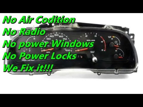 Видео: Ремонт приборной панели Ford. Нет кондиционера, радио, электростеклоподъёмников, дверных замков. ...