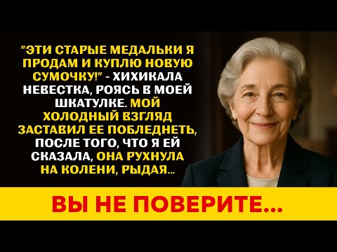 Видео: Невестка решила избавиться от медалей в моей шкатулке, называя их "хламом". Тогда я сказала ей...