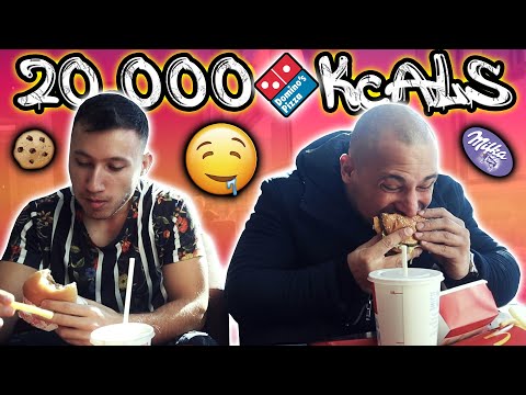 Видео: ЯДЕМ 20 000 КАЛОРИИ ЗА ЕДИН ДЕН