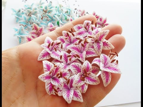 Видео: ЦВЕТОК ЛИЛИИ из полимерной глины FIMO