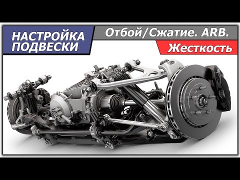 Видео: Как настраивать подвеску в симуляторах. Жесткость. Сжатие/Отбой. ARB.