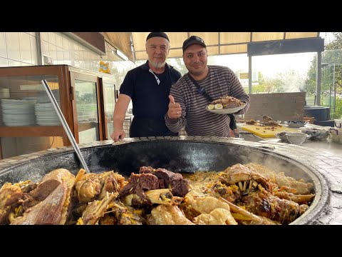 Видео: Готовим  Мега вкусный плов с шеф поваром Улугбек ака | Среднеазиатский центр плова #BESH QOZON