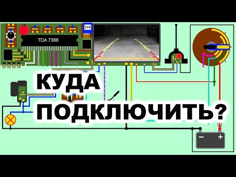 Видео: Камера заднего вида, видеопарктроник, gps антенна, громкая связь подключить на мультимедиа магнитолу