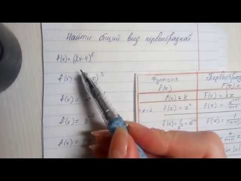 Видео: III правило нахождения первообразных функций