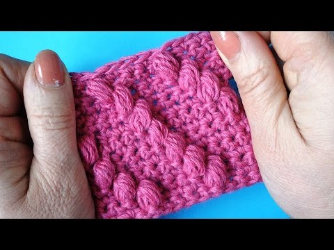 Видео: Узор с шишечками   Вязание крючком 46  - Crochet pattern
