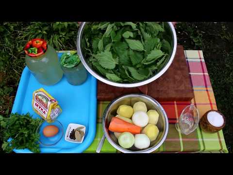 Видео: Готовим КРАПИВНЫЙ суп с КЛЁЦКАМИ В казане