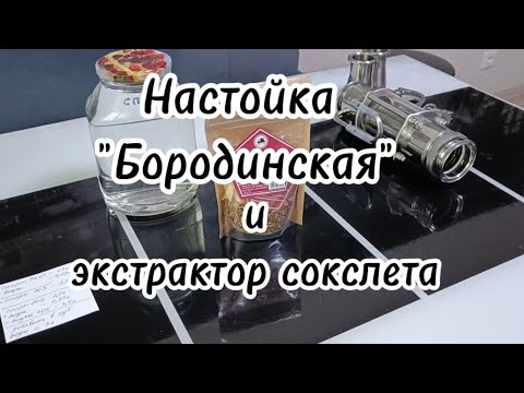 Видео: Настойка "Бородинская" и экстрактор сокслета