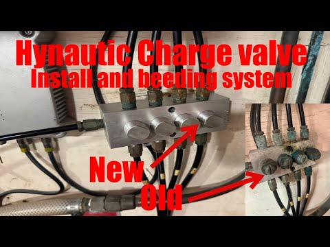 Видео: Установка и прокачка клапана управления двигателем Hynautic. Используется на большинстве яхт Hatt...