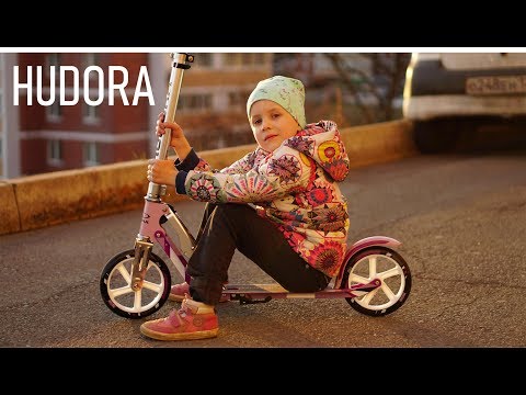 Видео: Распаковка самоката HUDORA Big Wheel 205 лиловый