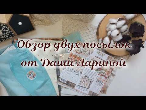 Видео: Обзор двух посылок от Даши Лариной. Лето-осень 2022