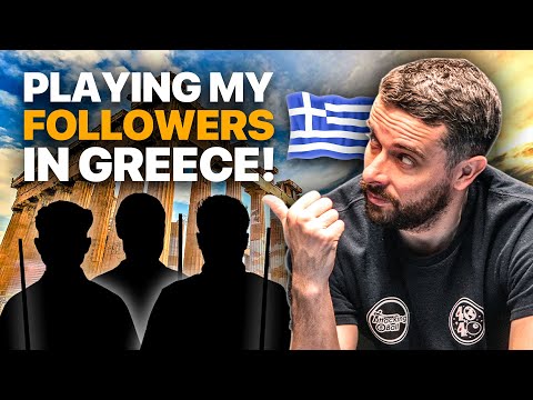 Видео: Играю в бильярд с подписчиками в Греции🇬🇷 | День 1 в Афинах