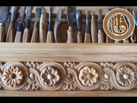Видео: Woodcarving  Резьба по дереву для новичков  Карниз Цветочная поляна: От и до!