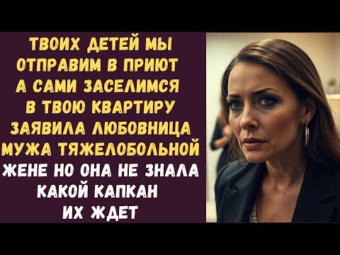 Видео: Твоих детей мы отправим в приют а сами заселимся в твою квартиру заявила любовница мужа тяжелобольно