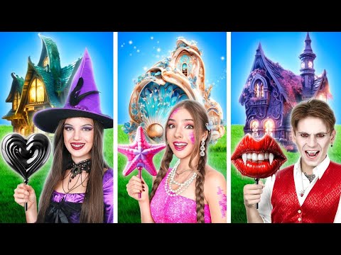 Видео: Вампир vs Ведьма vs Русалка! Мы Спасли Школу Магии