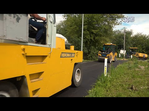 Видео: Строительство дороги в д.  Овечкино завершается.  Зарайск.