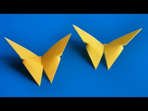 Видео: оригами бабочка, как сделать оригами бабочку, origami butterfly