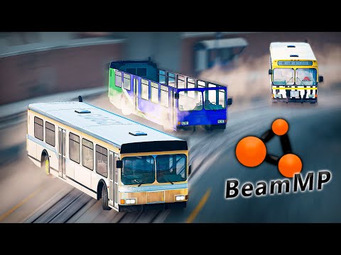 Видео: ЖЕСТКО ДРИФТИМ НА ТРЕХ АВТОБУСАХ в BeamNG MULTIPLAYER | DESTIMAGE