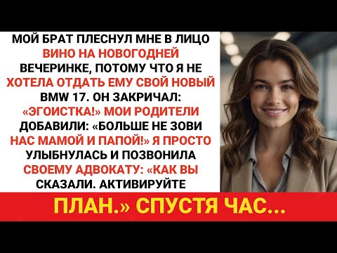 Видео: На вечеринке по случаю окончания года брат плеснул мне в лицо вином за то, что я не отдал ему мой...