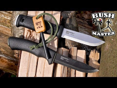 Видео: Нож Mora Bushcraft Black против Mora Garberg. Ножи для леса.