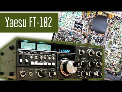 Видео: Yaesu FT-102. Японский трансивер 1980х. Ламповый выходной каскад.