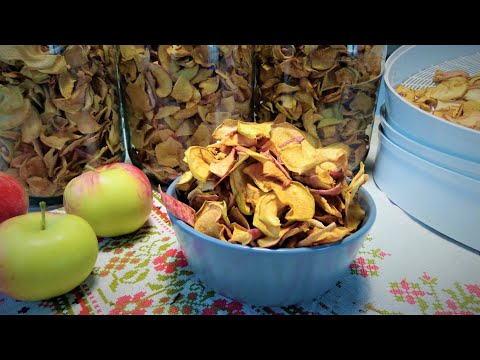 Видео: КАК Сохранить Сушеные ЯБЛОКИ Хрустящими.