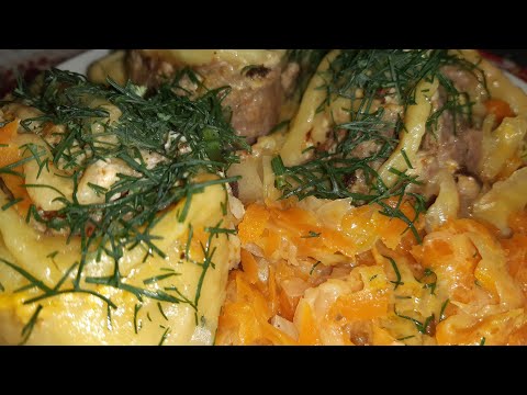 Видео: Два блюда в ОДНОЙ кастрюле!!! Вкусные Рулетики на КАПУСТНОЙ подушке!!! Это ПРОСТО вкусно!!!