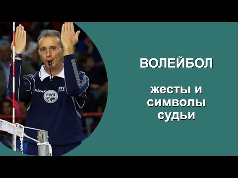 Видео: ВОЛЕЙБОЛ. ЖЕСТЫ И СИМВОЛЫ СУДЬИ