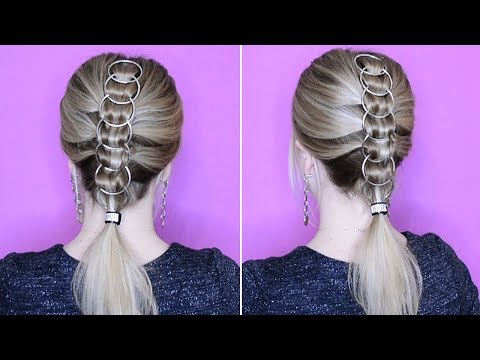 Видео: Прическа из ИНСТАГРАМ - Коса из колец!