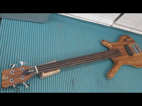 Видео: RockBass by Warwick Streamer. Fretless bass. Ремонт, настройка.
