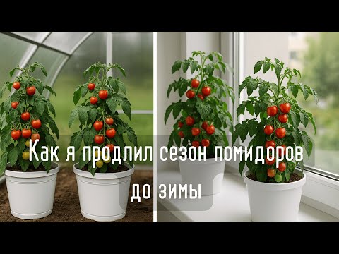 Видео: Что я сделал с ампельными помидорами осенью? Урожай пошёл снова!