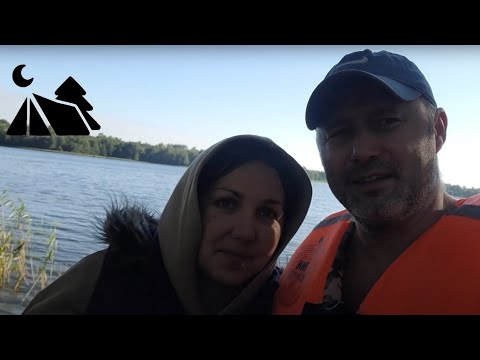 Видео: Отдых в палатке на природе,🏕+🦞+🐟+🍄 на берегу озера "Девинское". Кемпинг на берегу озера.
