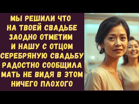 Видео: Мы решили что на твоей свадьбе заодно отметим и нашу с отцом серебряную свадьбу радостно сообщила